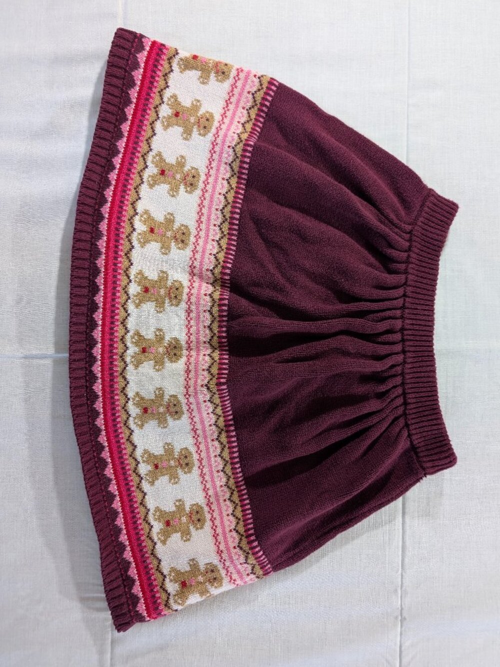 Gymboree 100% Cotton Gingerbread Design Skirt Size 7